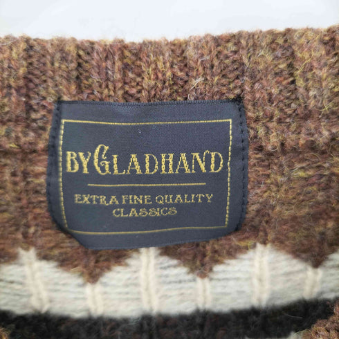 バイグラッドハンド BY GLADHAND NGONG HILLS ネイティブ柄 ウール ニット ベスト メンズ import:M